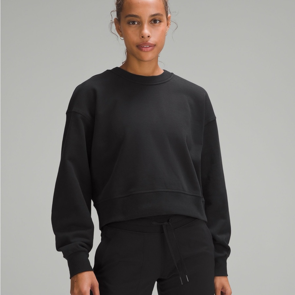 Lululemon Perfect Oversized Crew Cropped Sweatshirt - Size 2